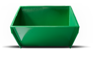 Maxi-tuff mf průmyslová plastová elevátorová lopata, přední zelená